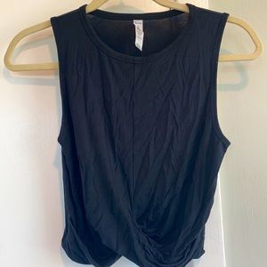 Alo black workout crop top